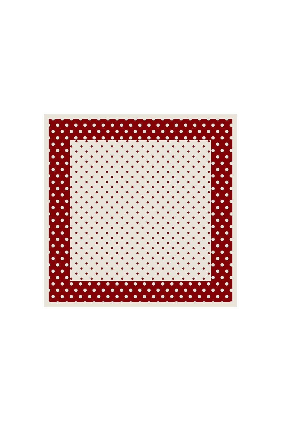 Red Polka Dot Modal Foulard