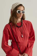 Red Polka Dot Modal Foulard