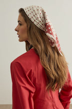 Red Polka Dot Modal Foulard