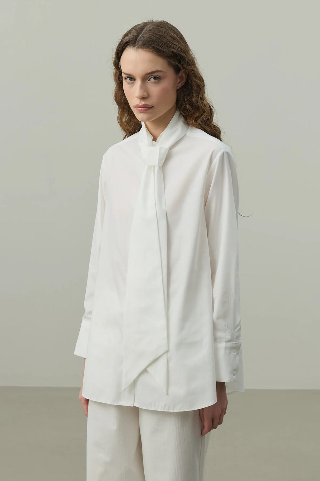White Belted Shirt