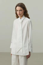 White Belted Shirt