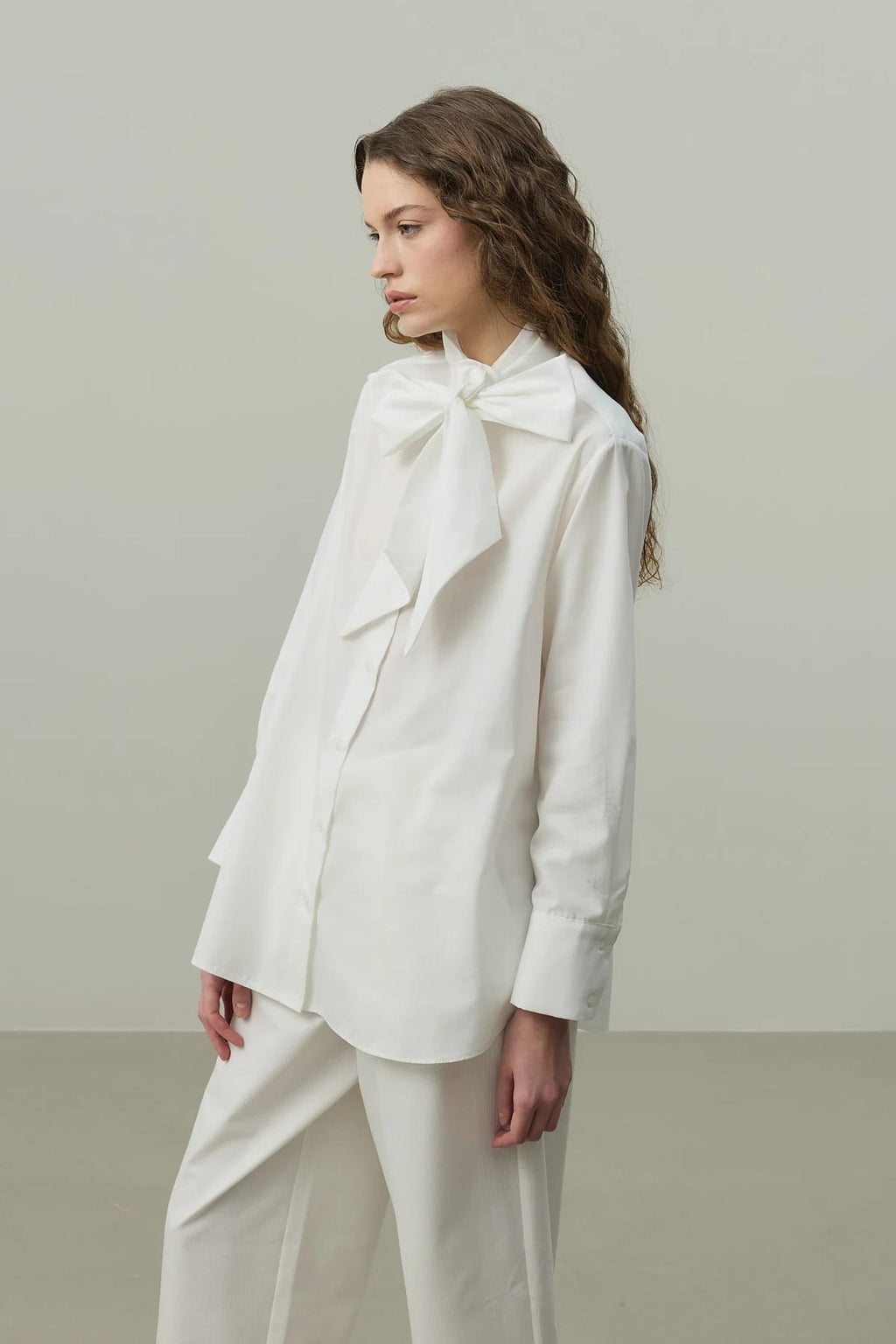 White Belted Shirt