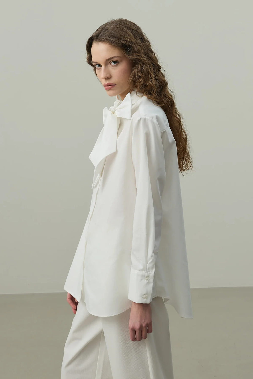 White Belted Shirt