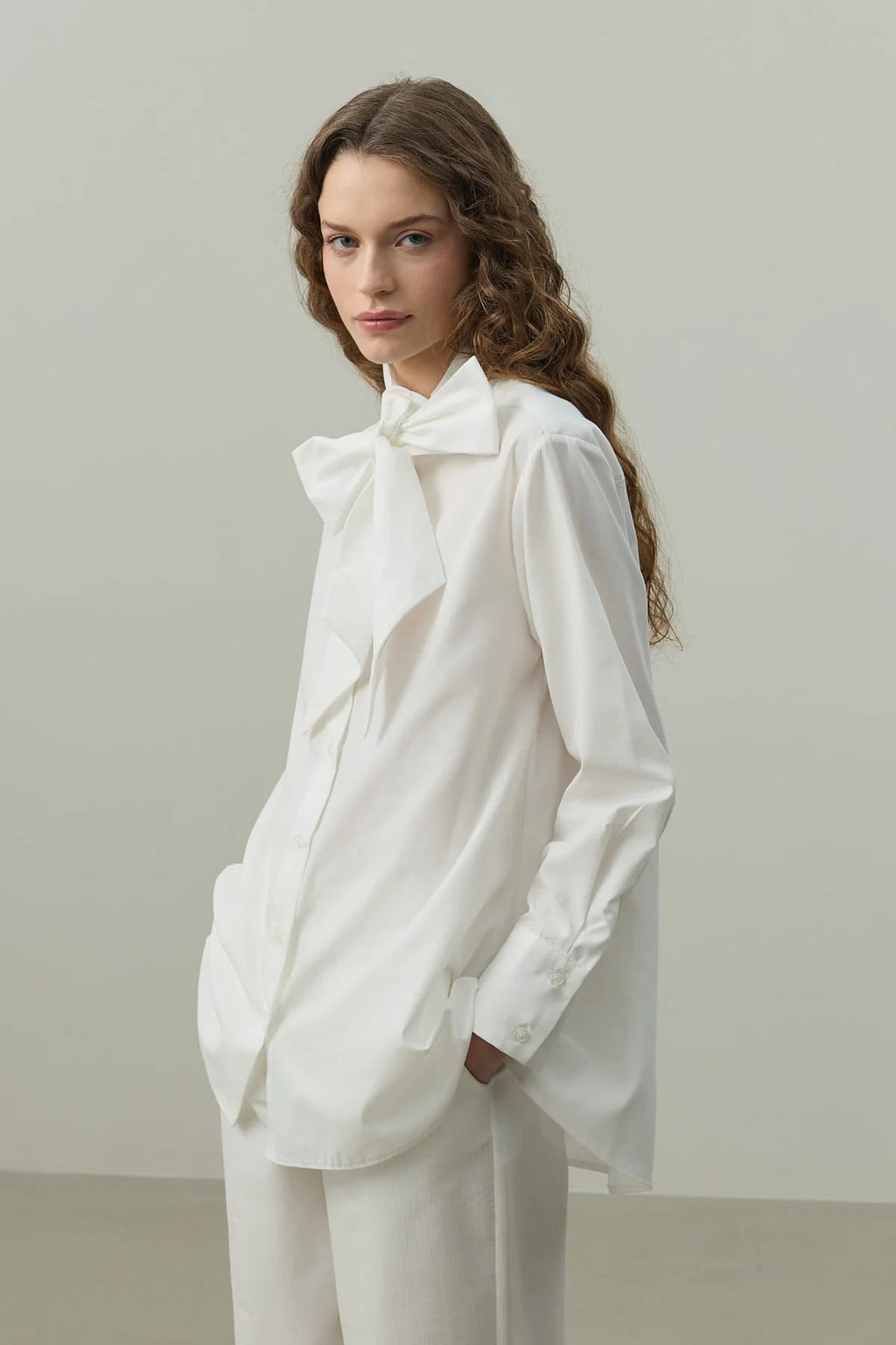 White Belted Shirt