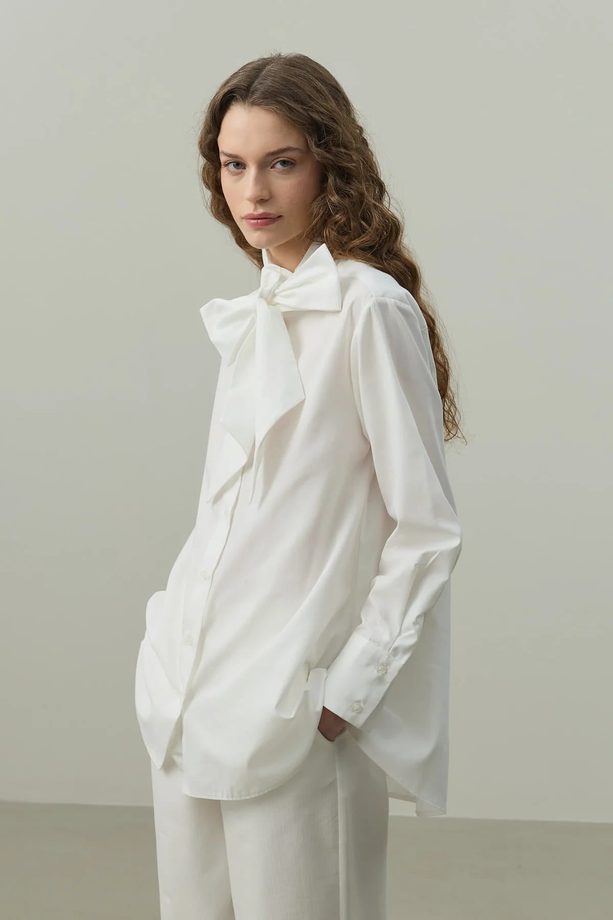 White Belted Shirt