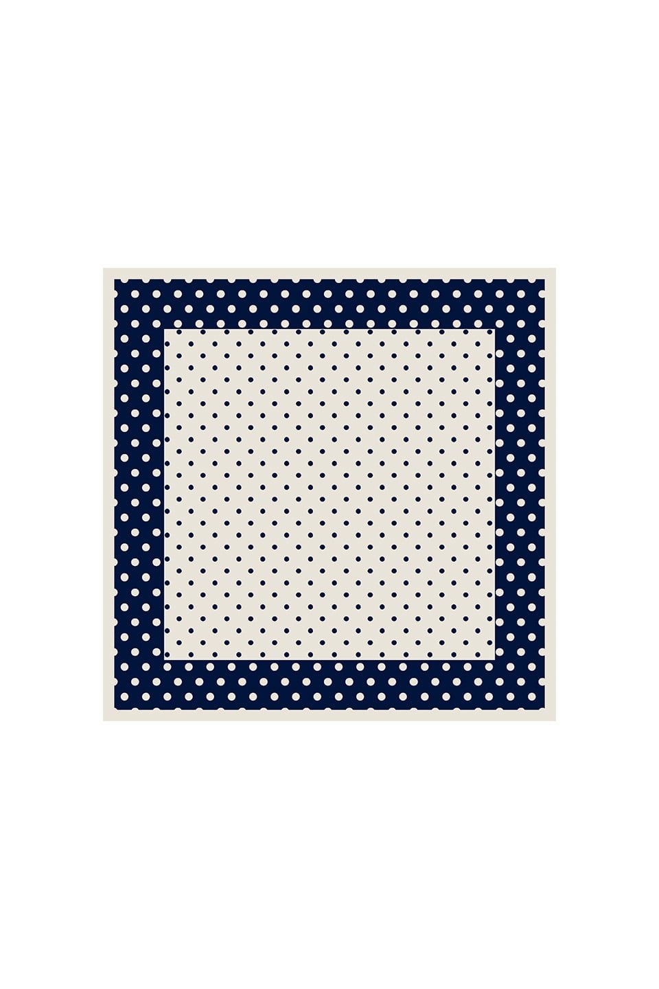 Navy Polka Dot Modal Foulard