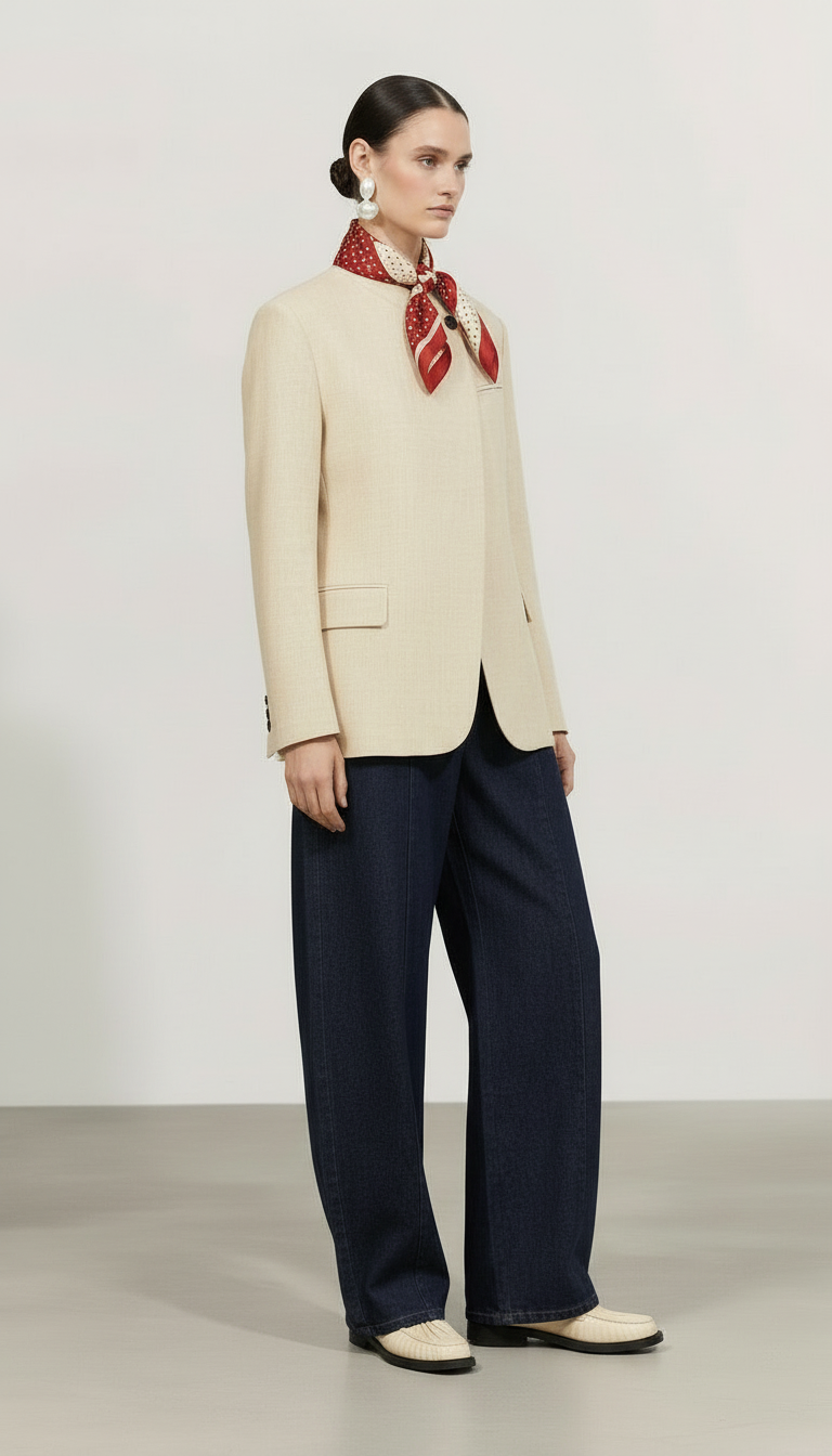 Milanda blazer jacket beige