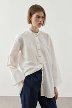 Ecru Embroidered Shirt
