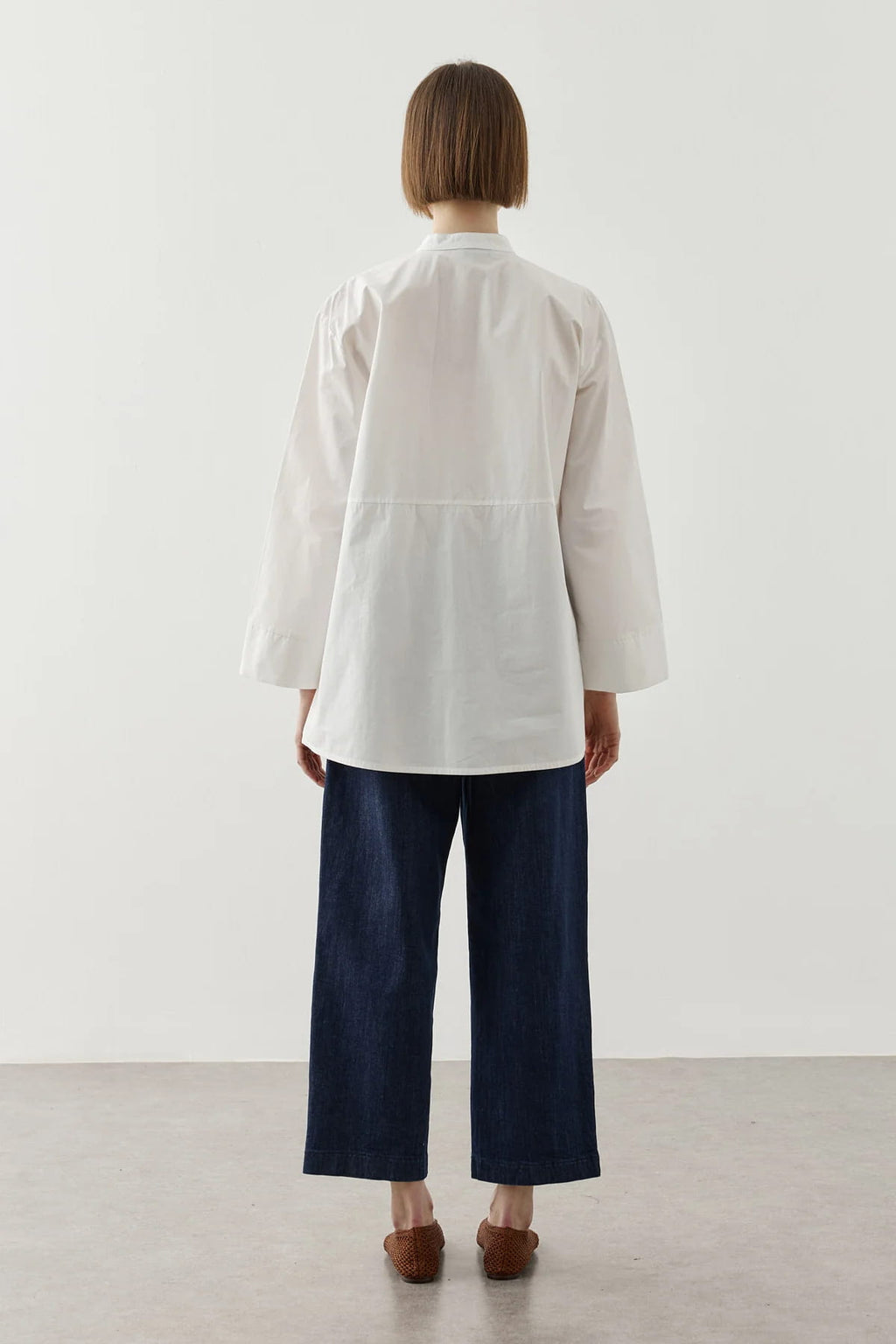 Ecru Embroidered Shirt