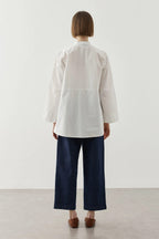 Ecru Embroidered Shirt