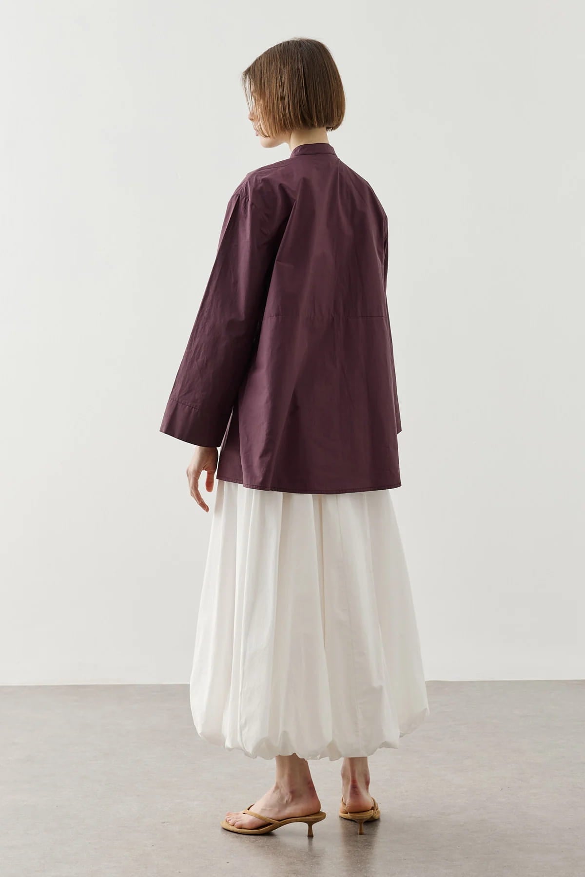 Plum Embroidered Shirt