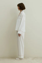 Ecru Pom Pom Pijama Suit