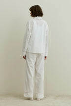 Ecru Pom Pom Pijama Suit