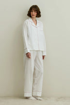 Ecru Pom Pom Pijama Suit