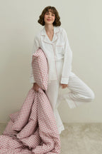 Ecru Pom Pom Pijama Suit