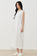 Sleeveless dress lining ecru