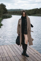 Black skinny scarf