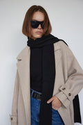 Black skinny scarf