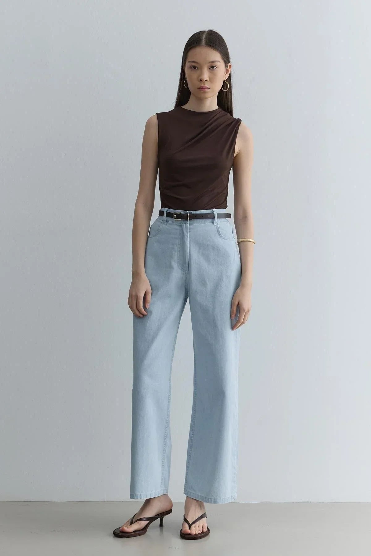 Straight cut jeans light blue