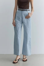 Straight cut jeans light blue