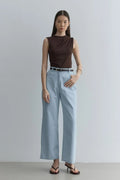 Straight cut jeans light blue