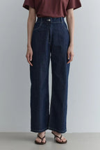 Straight cut jeans navy blue