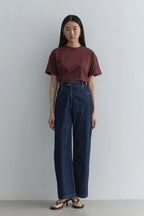 Straight cut jeans navy blue