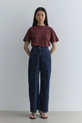 Straight cut jeans navy blue