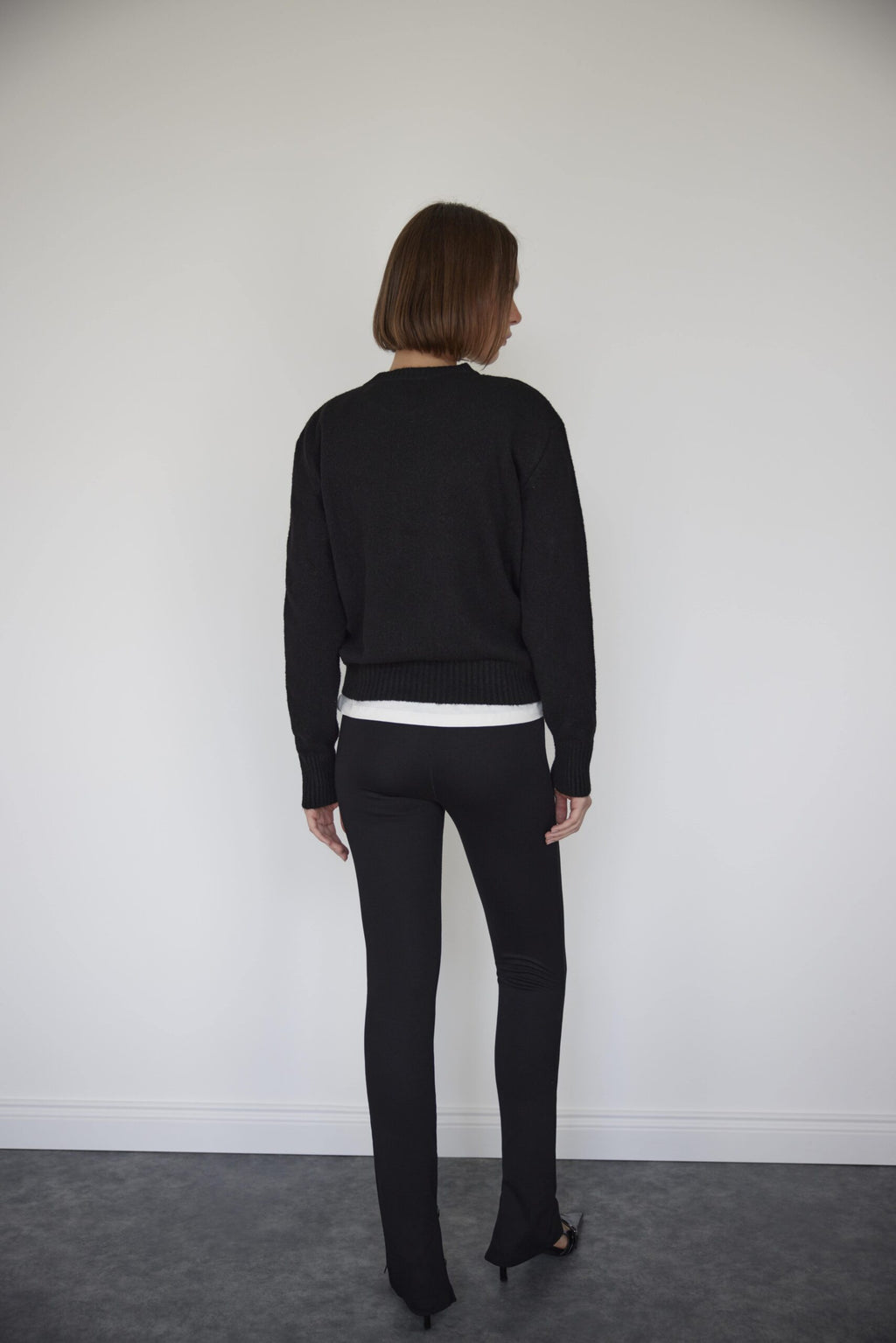 Black ester knit sweater