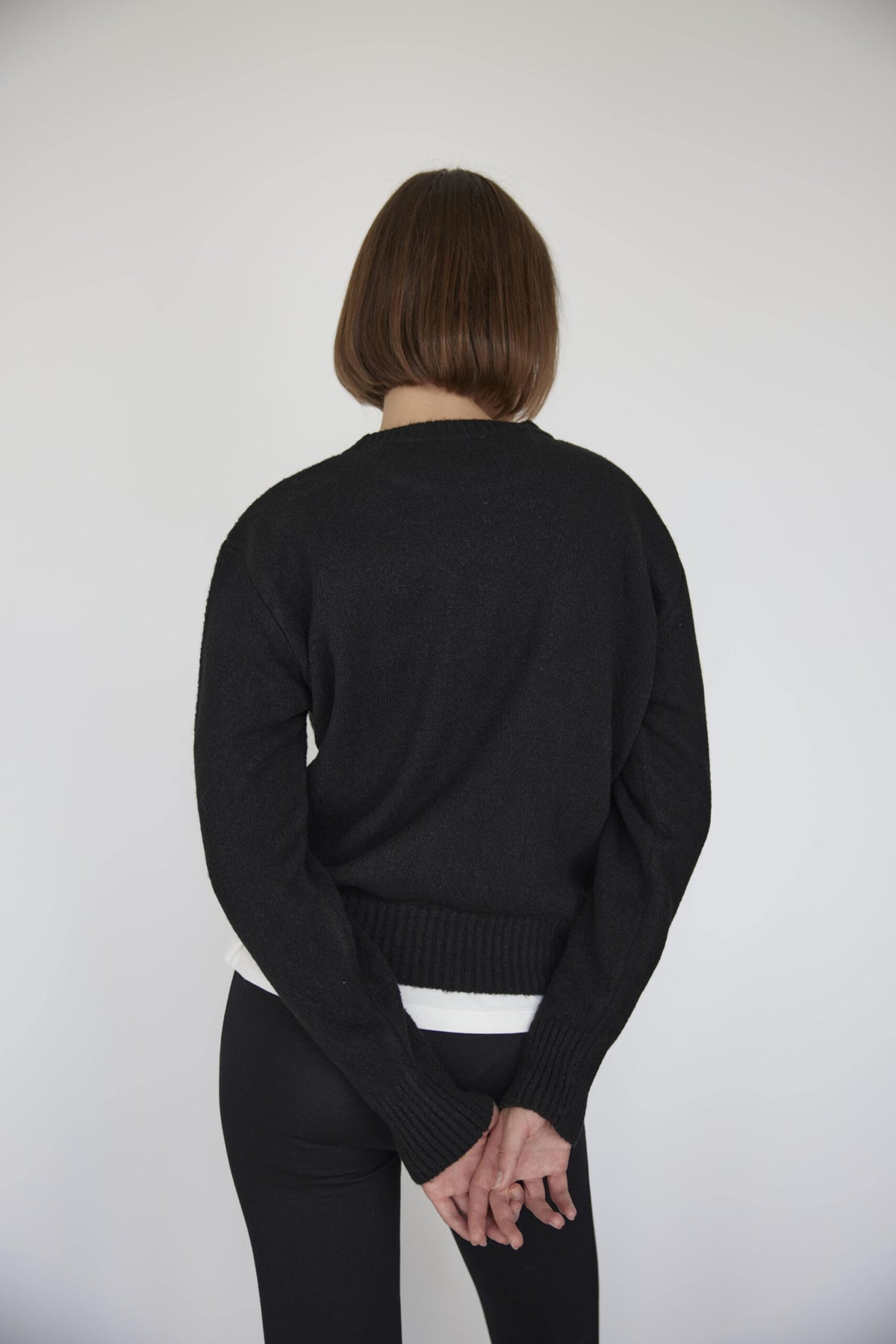 Black ester knit sweater