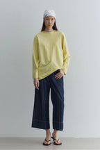 Yellow Basic Sweatshirt