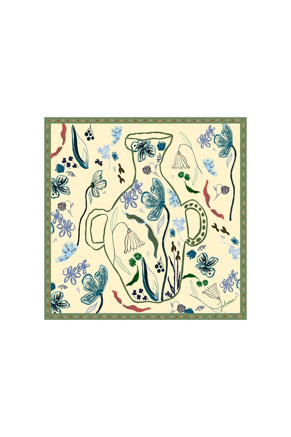 Yellow Vase Modal Scarf