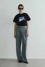 Black jetlag oversize t-shirt