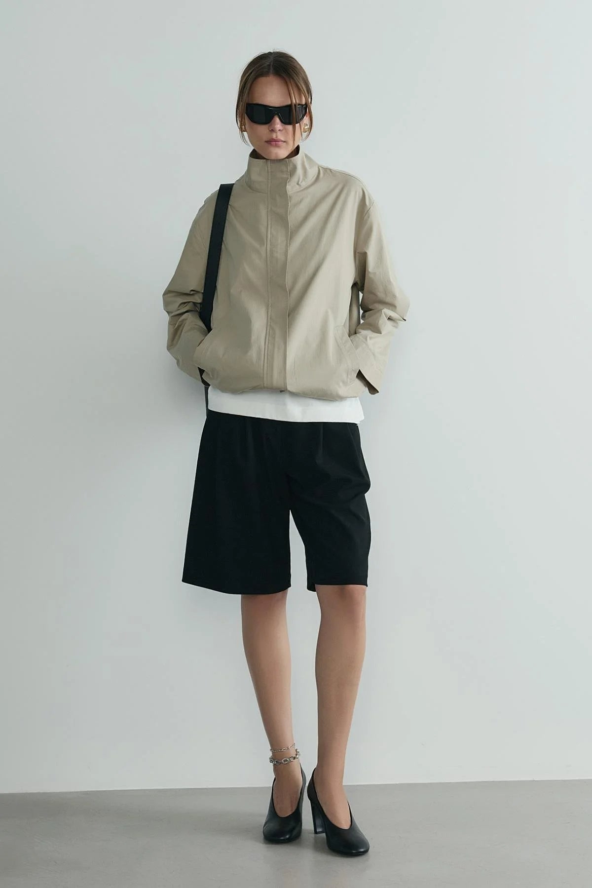Stone cavie bomber jacket