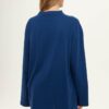 Wide sleeve oversize t-shirt indigo