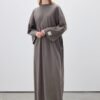 Oversize long comfortable dress anthracite