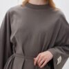 Oversize long comfortable dress anthracite