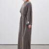 Oversize long comfortable dress anthracite