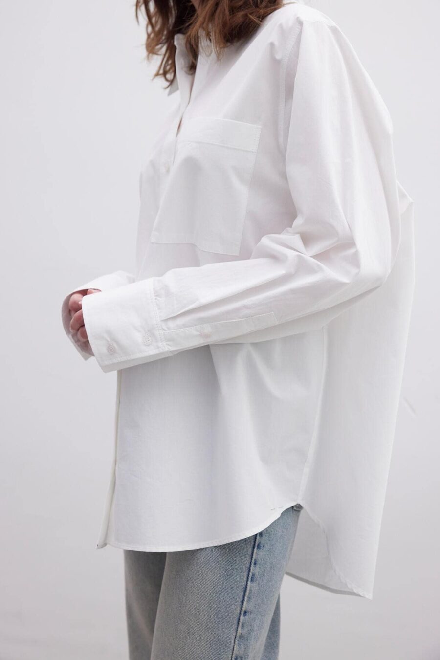 Premium oversize pocket shirt ecru