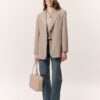stone-blazer-jacket-women-lebanon-kanstore Classic closed blazer jacket stone