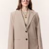 stone-blazer-jacket-women-lebanon-kanstore Classic closed blazer jacket stone