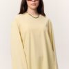 Wide sleeve oversize t-shirt yellow