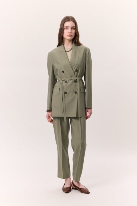 Tencel sage green suit