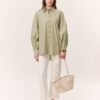 Wide sleeve detailed shirt cagla