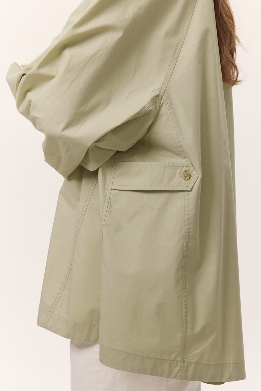 Wide sleeve detailed shirt cagla