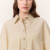 Wide sleeve detailed shirt yellow
