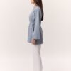 Oversize t-shirt with binding detail blue