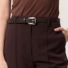 oval-buckle-leather-belt-brown-lebanon-kanstore Oval buckle leather belt brown