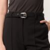 oval-buckle-leather-belt-black-lebanon-kanstore Oval buckle leather belt black
