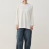 Combed interlock relax blouse ecru